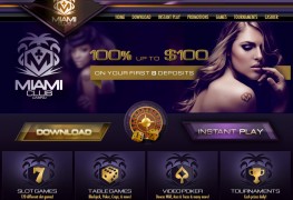 Miami Club Casino Main Page