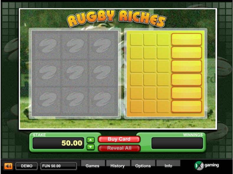 Rugby Riches MCPcom 1x2Gaming