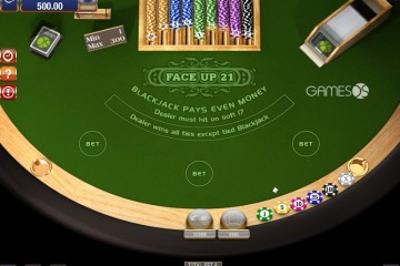 Face Up 21 Blackjack MCPcom Gamesos