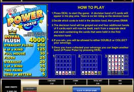 Tens or Better 4 Play Power MCPcom Microgaming