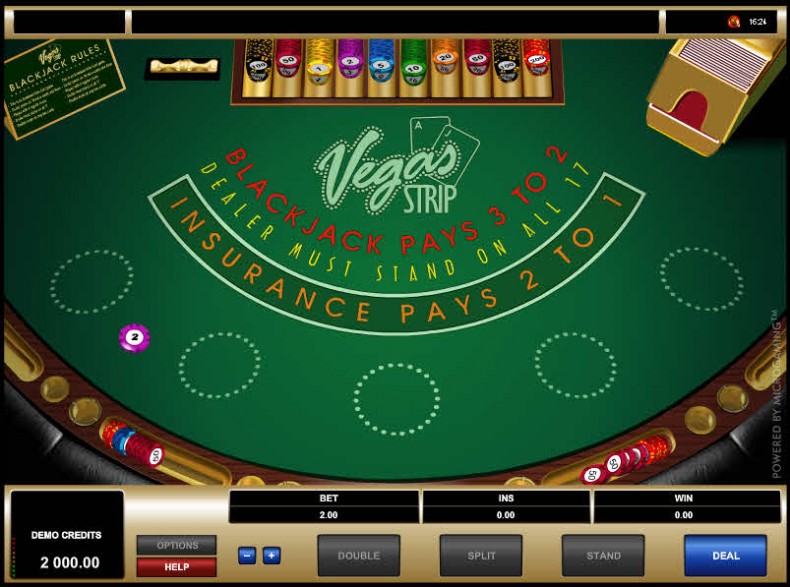 Vegas Strip Blackjack MCPcom Microgaming