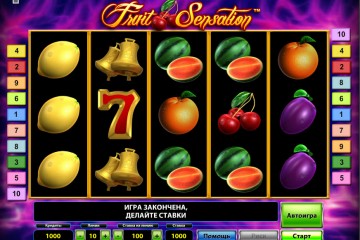 Fruit Sensation Deluxe MCPcom Novomatic