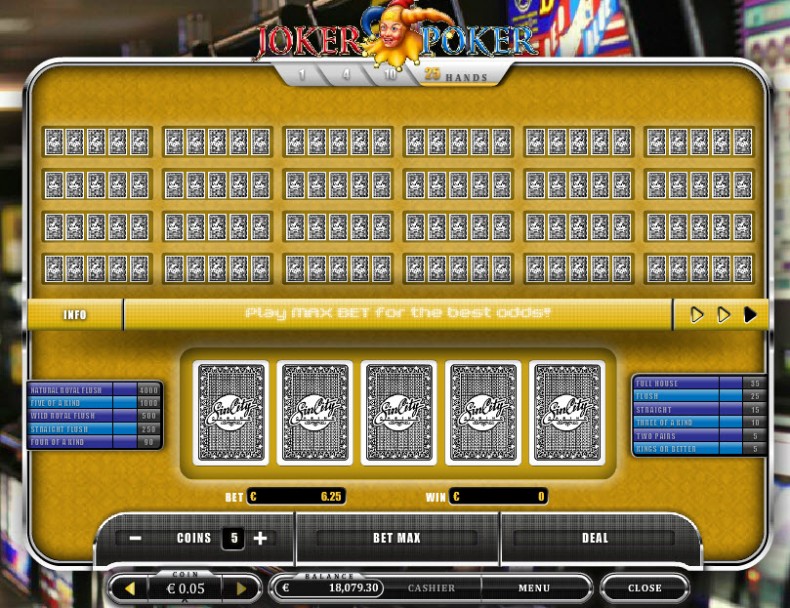 Joker Poker MCPcom Oryx Gaming