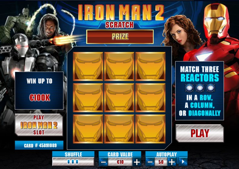 Iron Man 2 Scratch MCPcom Playtech