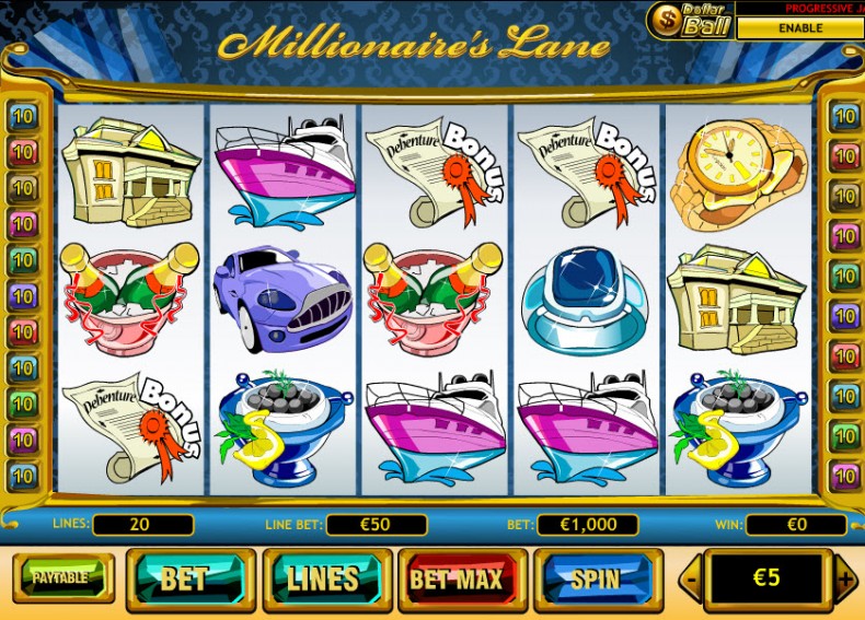 Millionaire’s Lane MCPcom Playtech