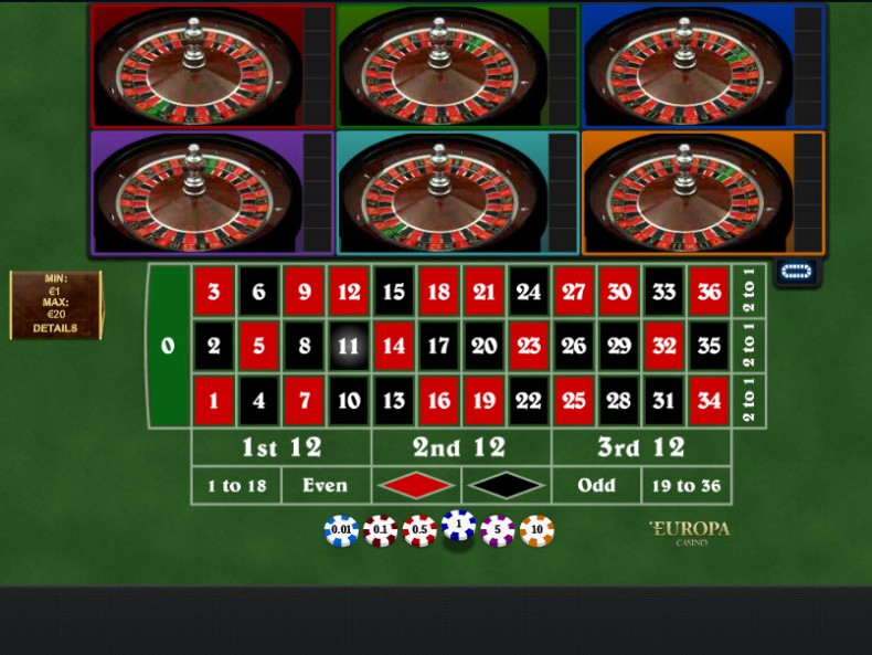 Multi Wheel Roulette CPcom Playtech