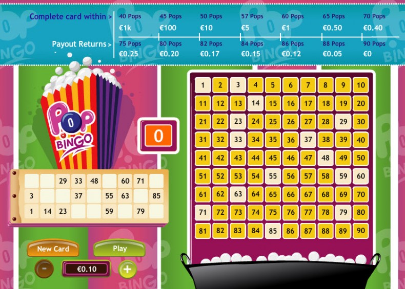 Pop Bingo MCPcom Playtech