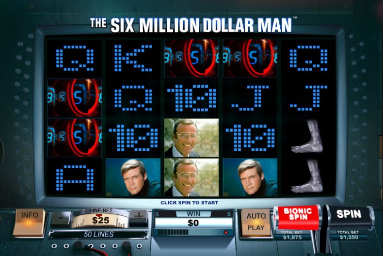 Six Million Dollar Man MCPcom Playtech