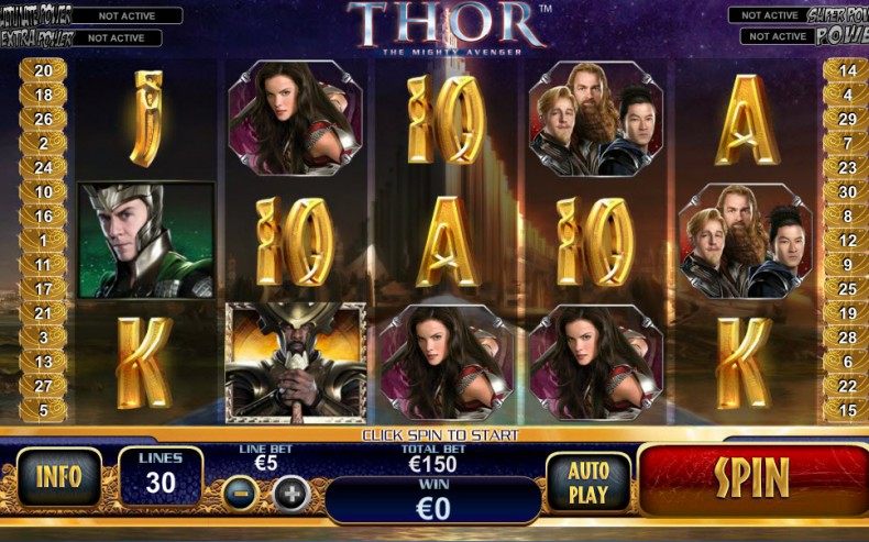 Thor: The Mighty Avenger MCPcom Playtech