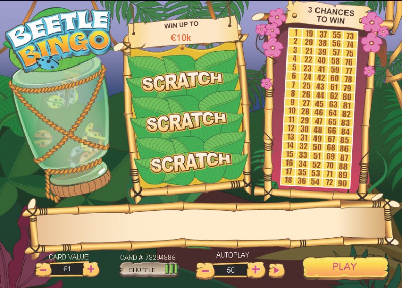 Beetle Bingo Scratch MCPcom Playtech