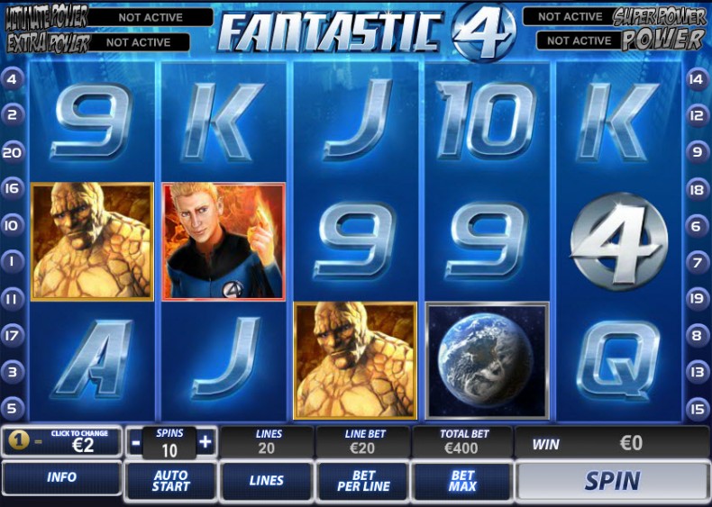 Fantastic Four MCPcom Playtech