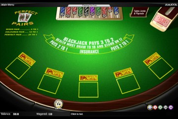 Perfect Pairs Blackjack MCPcom Amaya (Chartwell)