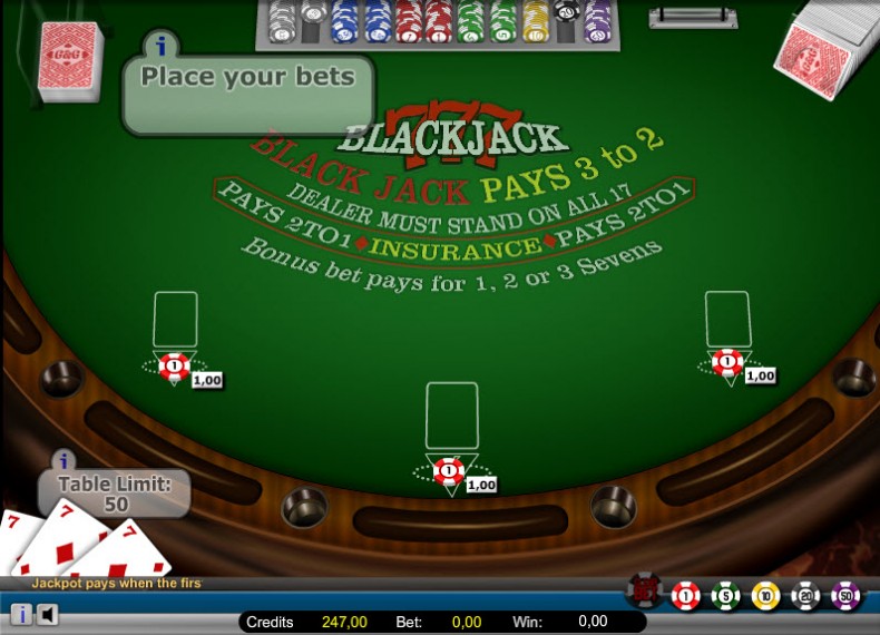 Triple Seven Blackjack MCPcom Gaming and Gambling