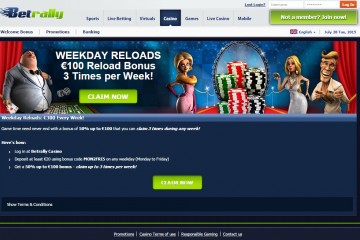 Betrally Casino MCPcom bonus