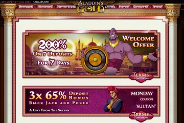 Aladdin’s Gold Casino MCPcom bonus