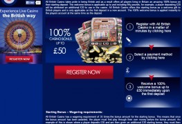 All British Casino MCPcom bonus