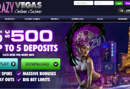 Crazy Vegas Casino MCPcom bonus