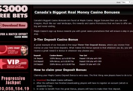 Maple Casino MCPcom bonus