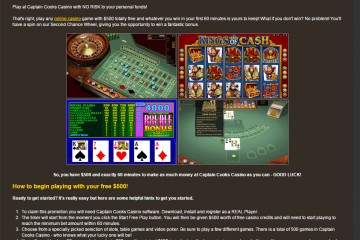 Captain Cooks Casino MCPcom bonus