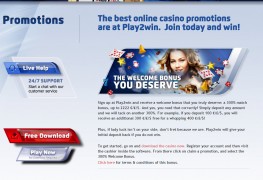Play2win Casino MCPcom bonus