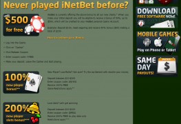 iNetBet Casino MCPcom bonus