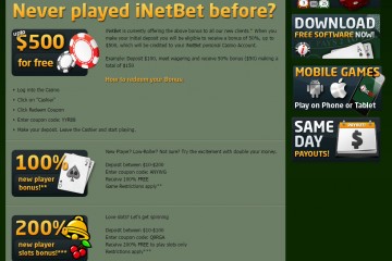 iNetBet Casino MCPcom bonus