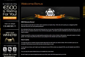 King Casino MCPcom bonus