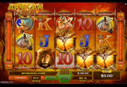 African Sunset Video Slots by GameArt MCPcom