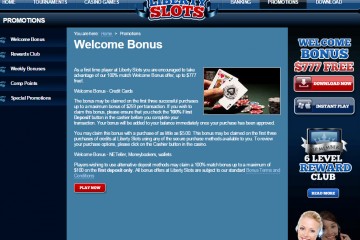 Liberty Slots Casino MCPcom bonus