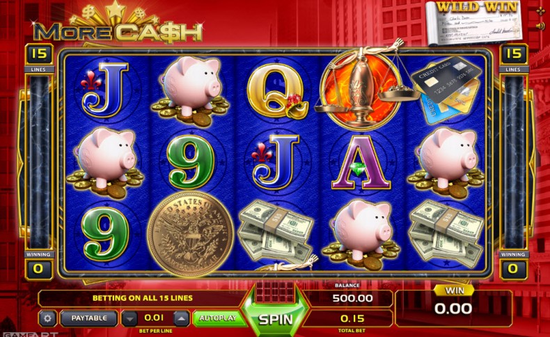 More Cash Video Slots by GameArt MCPcom