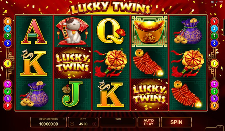 Lucky Twins Video slots by Microgaming MCPcom