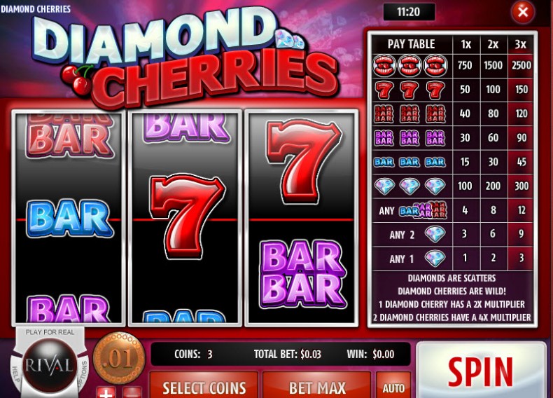 Diamond Cherries Classic slots by Rival MCPcom