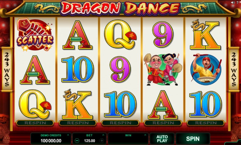Dragon Dance Video slots by Microgaming MCPcom