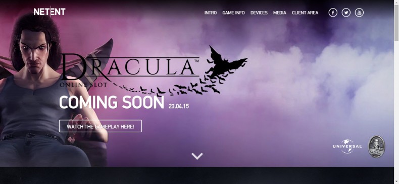 Dracula New Online Slot by NetEnt