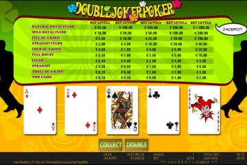 Double joker poker mcp wm win
