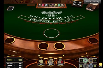 Blackjack US Single Deck MCPcom TheArtofGames
